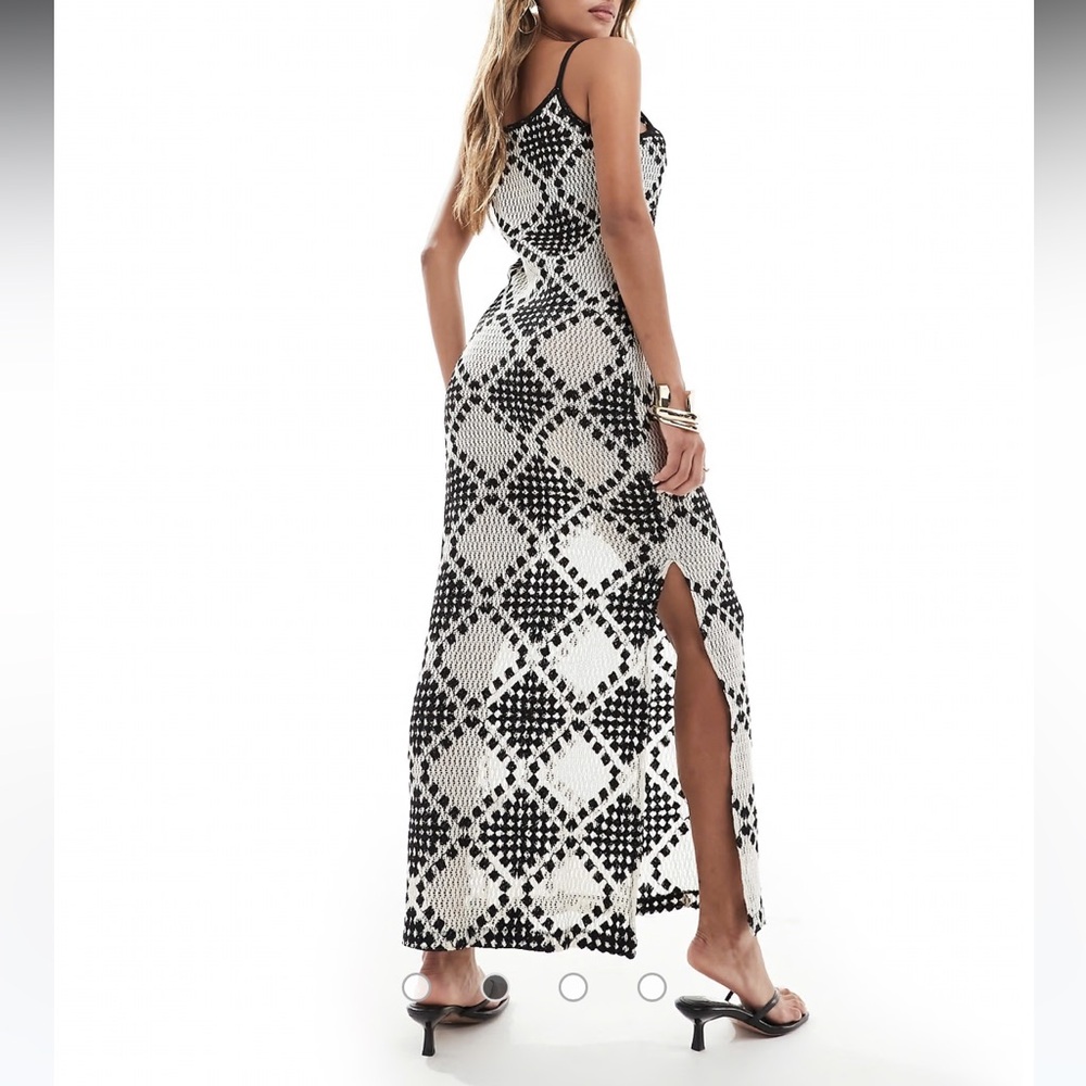Crochet Cami Maxi Dress - ASOS In The Style - Picture 3 of 4